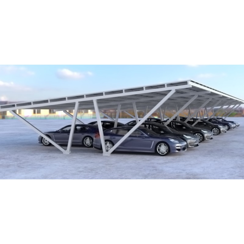 Carport solaire pour grand parking